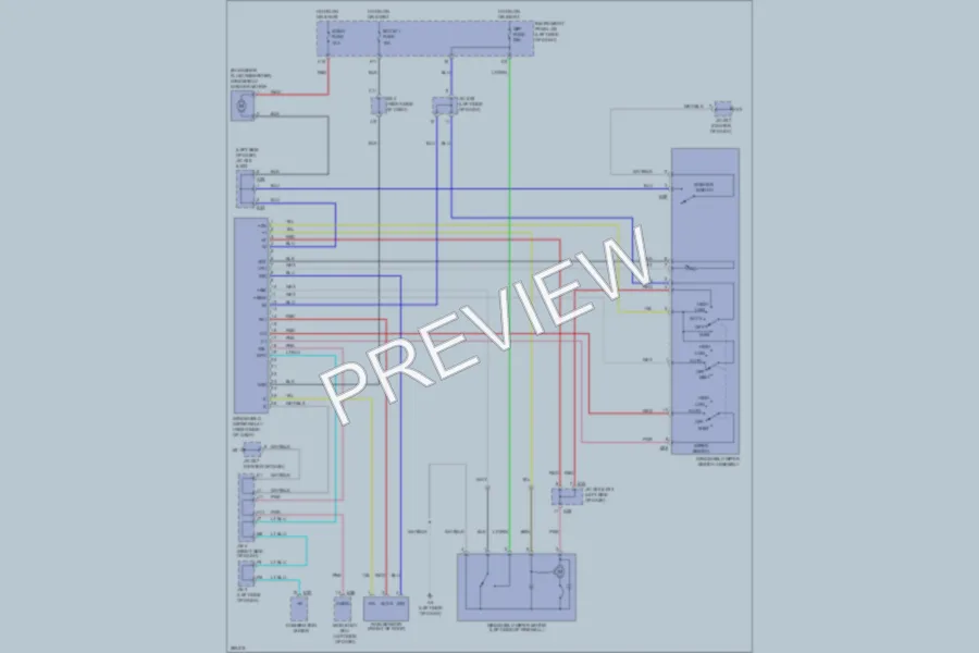 2008 Lexus ES350 Wiper Washer wiring diagram preview