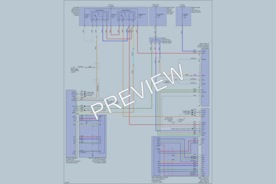 2008 Lexus GS350 Electronic Suspension wiring diagram preview