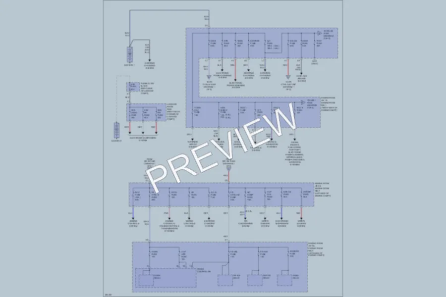 2008 Lexus GS350 Power Distribution wiring diagram preview