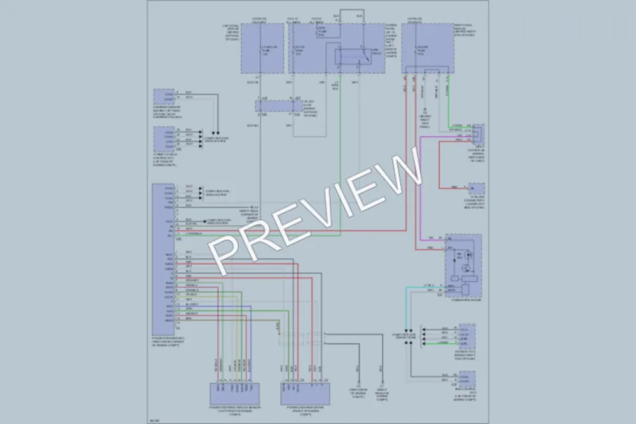 2008 Lexus GS450h Electronic Power Steering wiring diagram preview