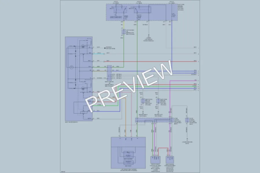 2008 Lexus GS450h Power Seats wiring diagram preview