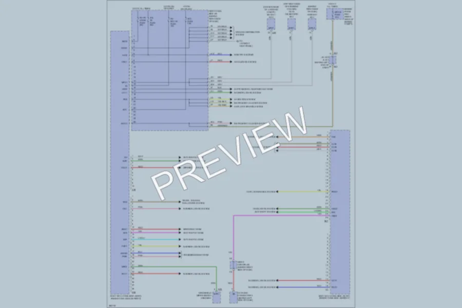 2008 Lexus GS460 Body Control Modules wiring diagram preview