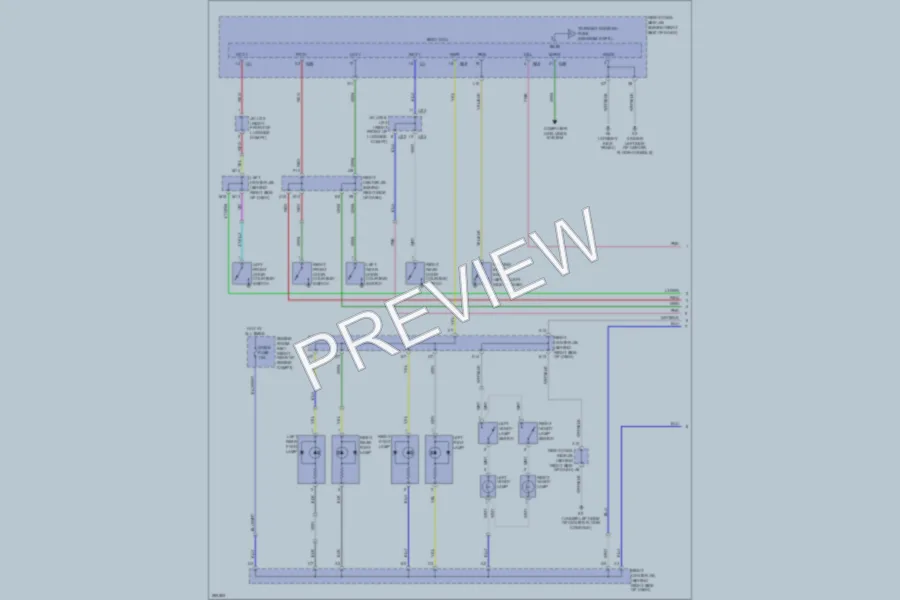 2008 Lexus GS460 Interior Lights wiring diagram preview