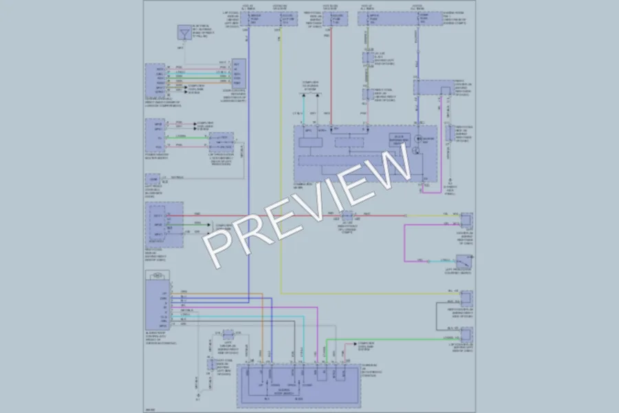 2008 Lexus GS460 Power Top Sunroof wiring diagram preview