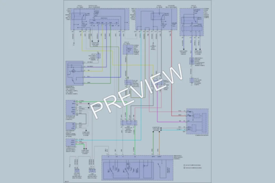 2008 Lexus GS460 Wiper Washer wiring diagram preview