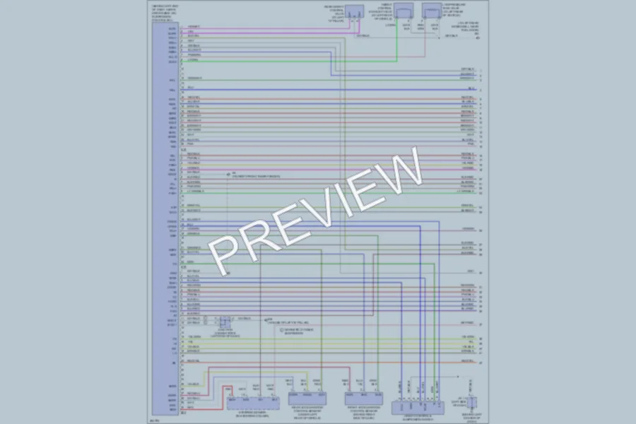 2008 Lexus GX470 Electronic Suspension wiring diagram preview