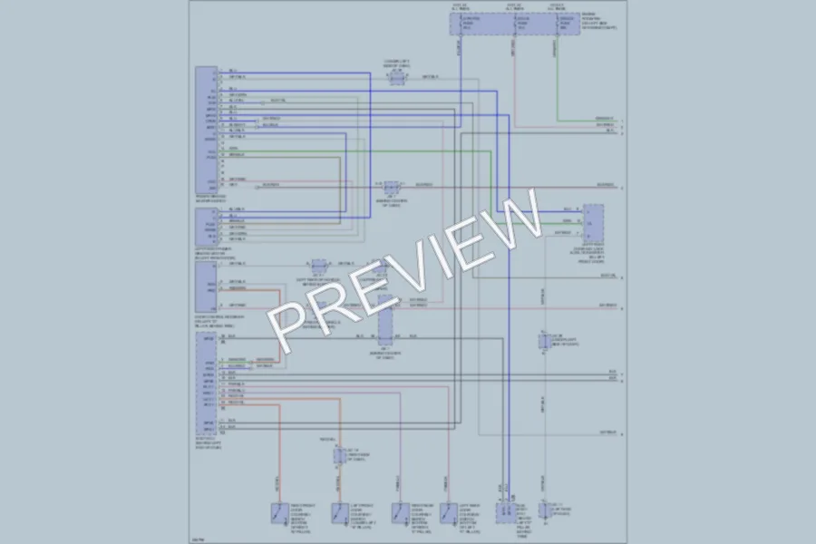 2008 Lexus GX470 Power Windows wiring diagram preview