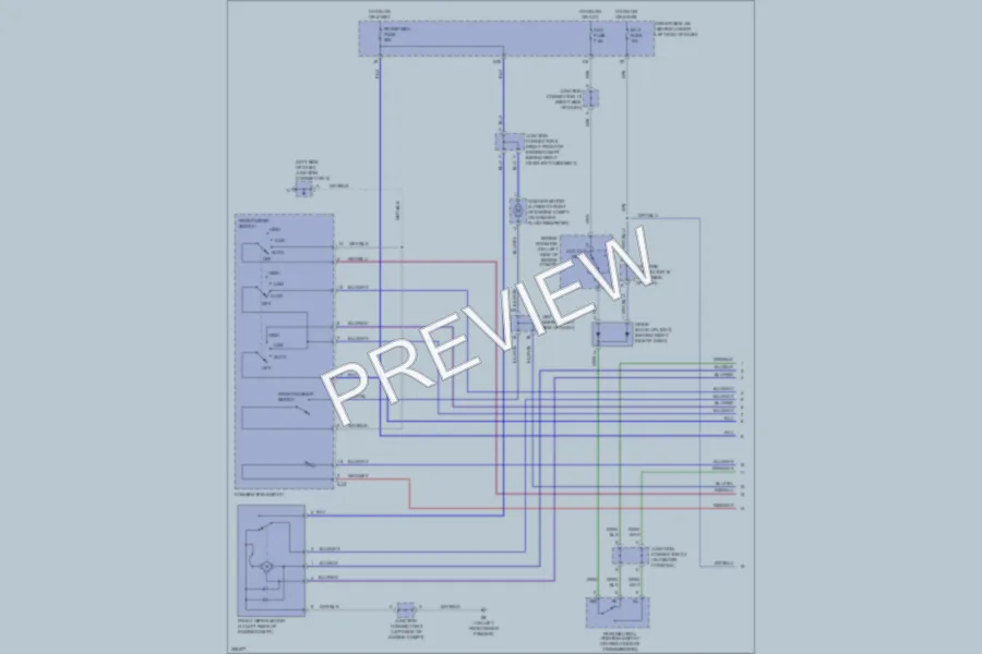 2008 Lexus GX470 Wiper Washer wiring diagram preview