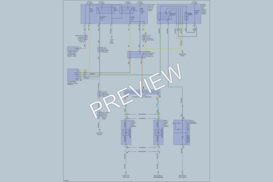 2008 Lexus IS250 Defoggers wiring diagram preview