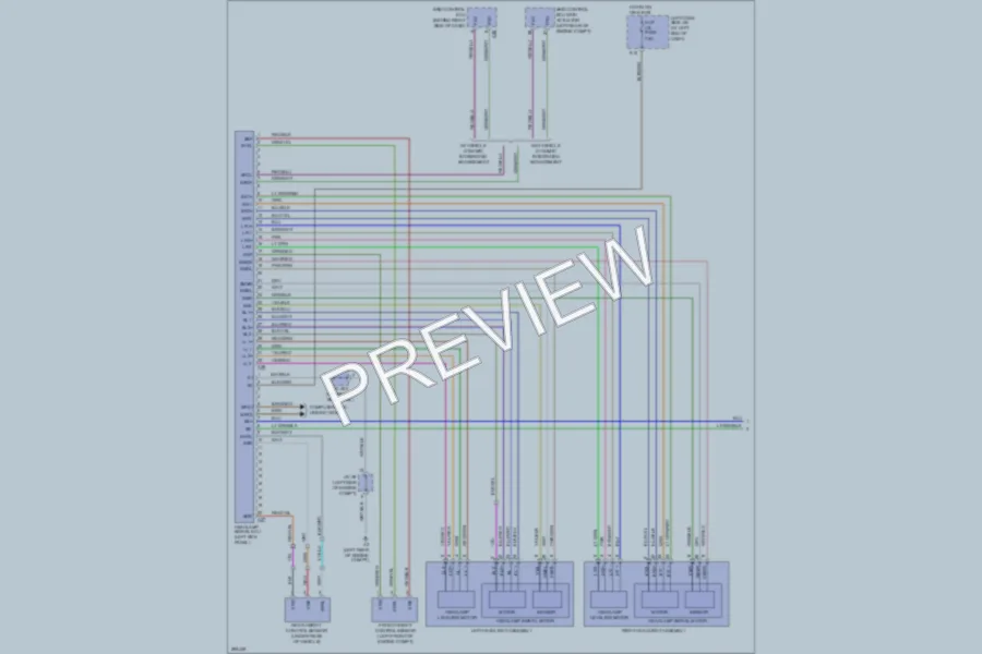 2008 Lexus IS250 Headlights wiring diagram preview