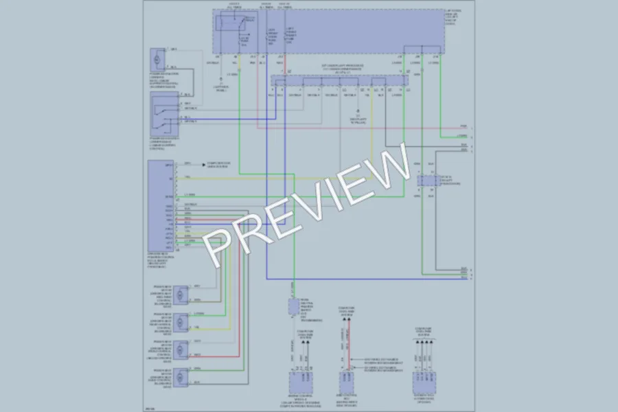 2008 Lexus IS250 Memory Systems wiring diagram preview