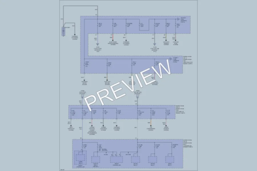 2008 Lexus IS250 Power Distribution wiring diagram preview