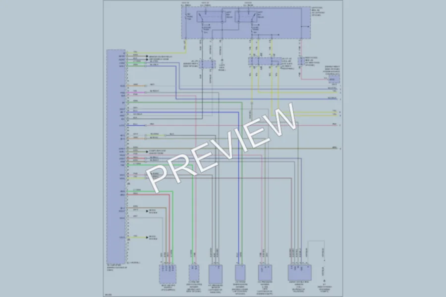 2008 Lexus IS350 Air Conditioning wiring diagram preview
