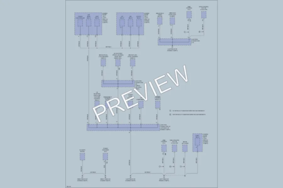 2008 Lexus IS350 Ground Distribution wiring diagram preview