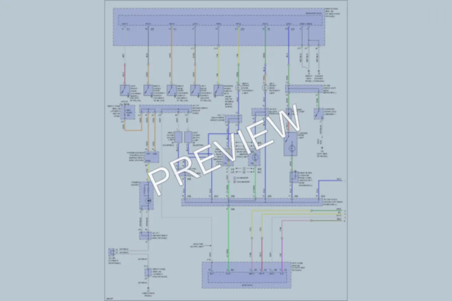 2008 Lexus IS350 Interior Lights wiring diagram preview