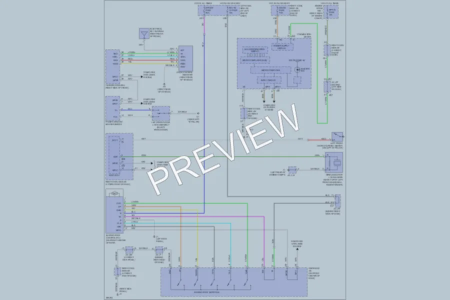 2008 Lexus IS350 Power Top Sunroof wiring diagram preview