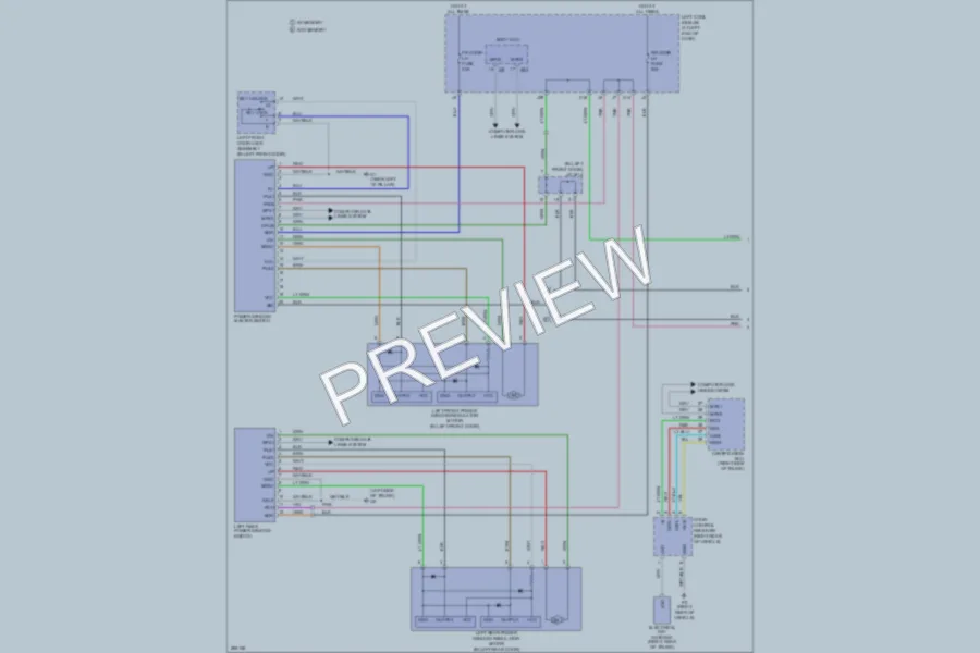 2008 Lexus IS350 Power Windows wiring diagram preview
