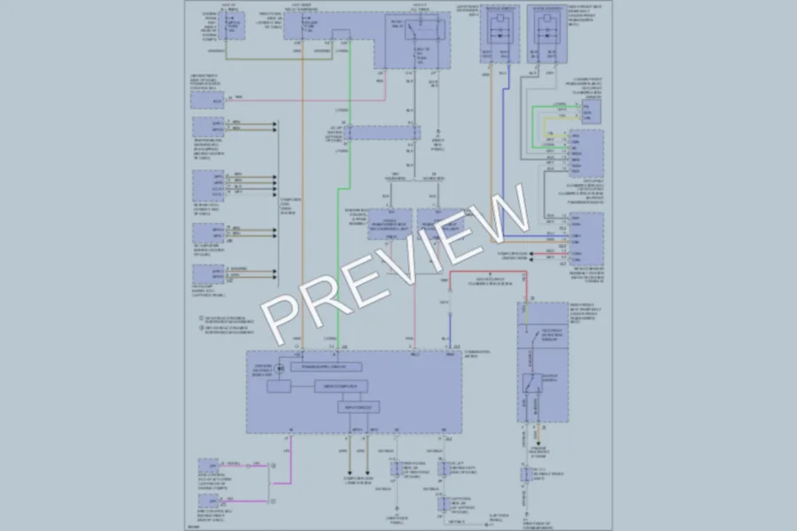 2008 Lexus IS350 Warning Systems wiring diagram preview