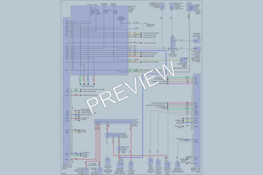 2008 Lexus ISF Body Control Modules wiring diagram preview