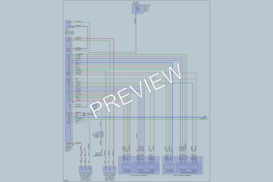 2008 Lexus ISF Headlights wiring diagram preview