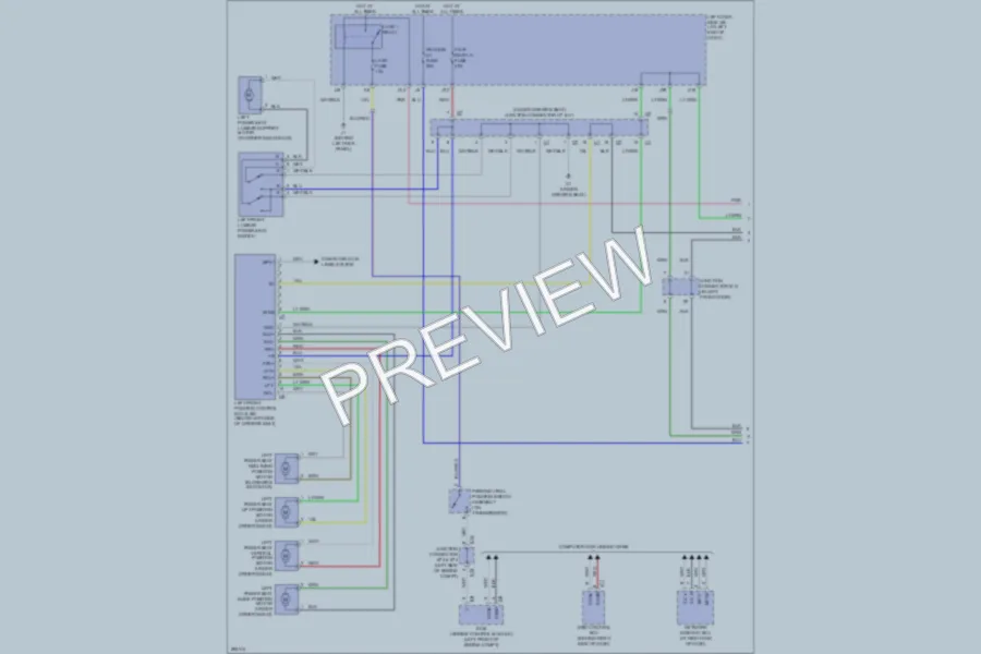 2008 Lexus ISF Memory Systems wiring diagram preview