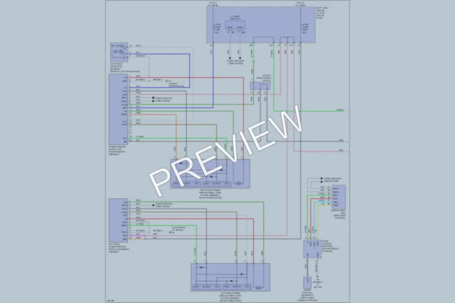 2008 Lexus ISF Power Windows wiring diagram preview