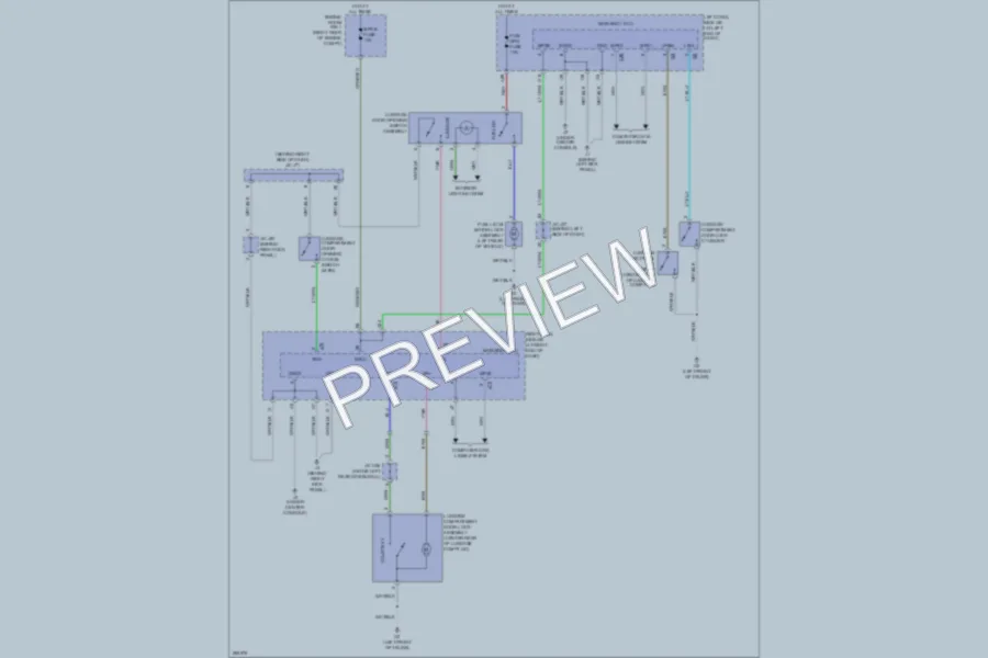 2008 Lexus ISF Trunk Tailgate Fuel Door wiring diagram preview