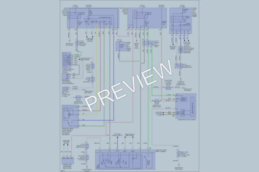 2008 Lexus ISF Wiper Washer wiring diagram preview
