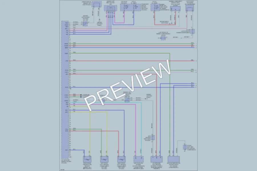 2008 Lexus LS460 Air Conditioning wiring diagram preview