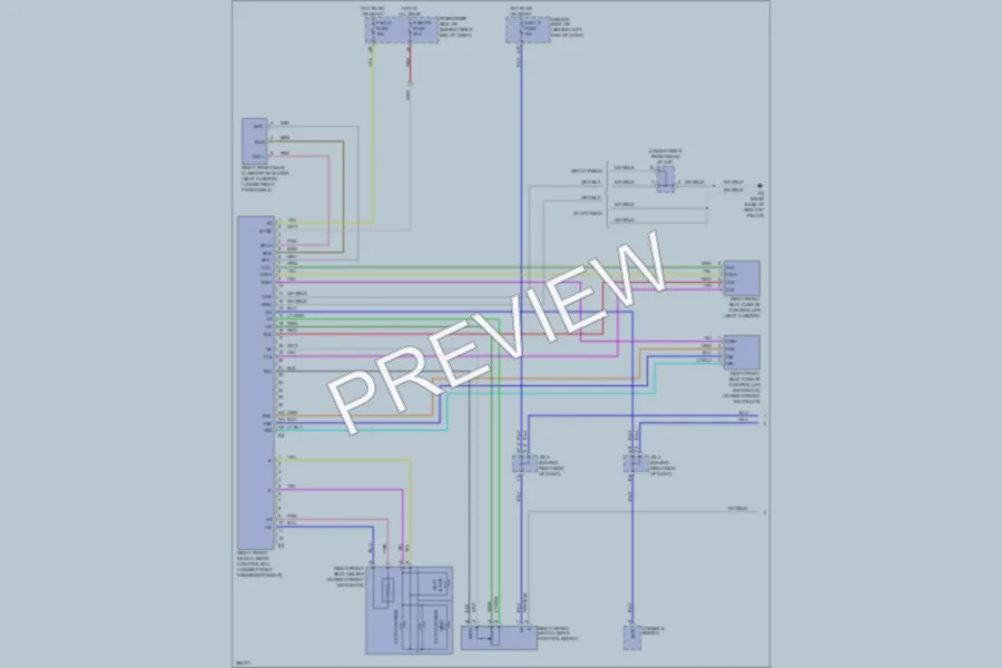 2008 Lexus LS460 Power Seats wiring diagram preview