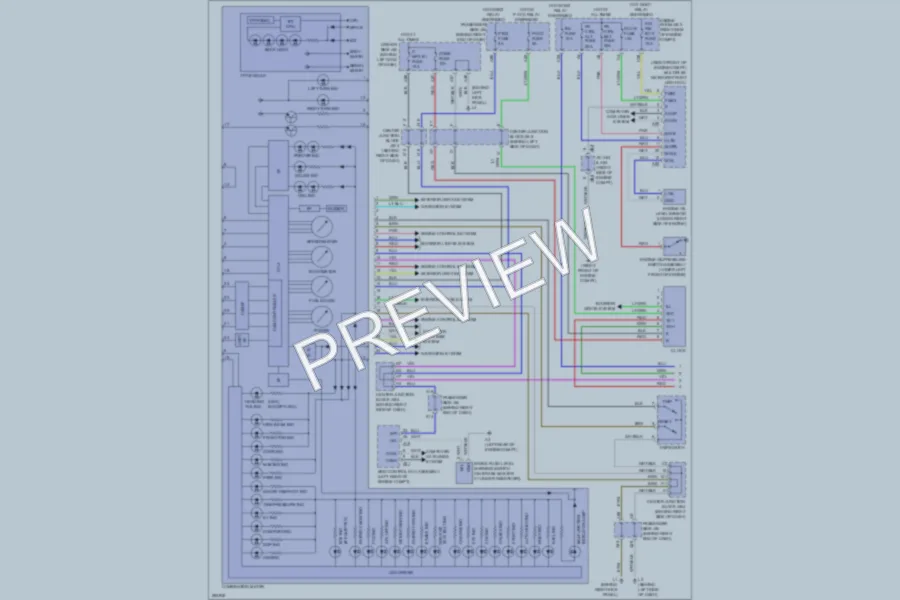 2008 Lexus LS600h Instrument Cluster wiring diagram preview