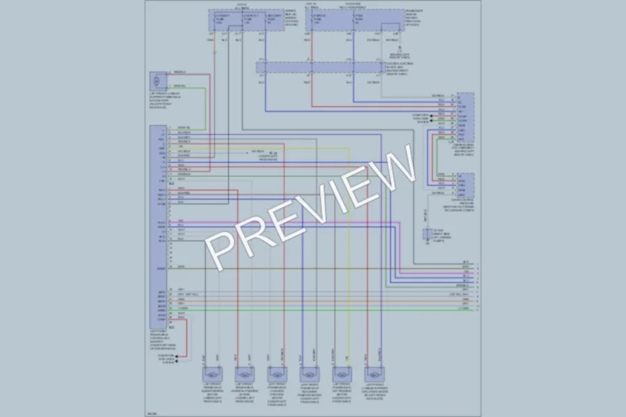 2008 Lexus LS600h Memory Systems wiring diagram preview