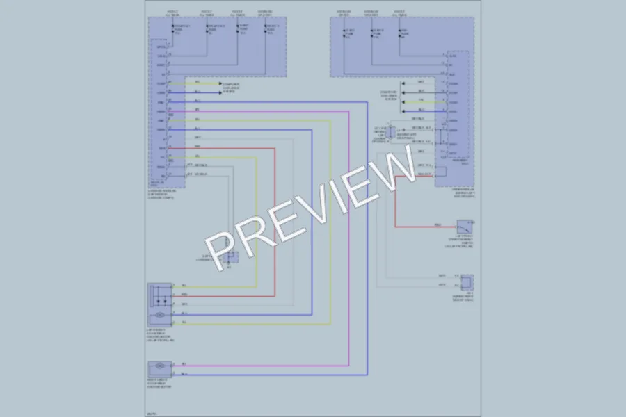 2008 Lexus LS600h Passive Restraints wiring diagram preview