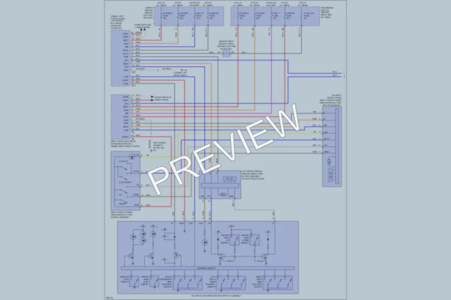 2008 Lexus LS600h Power Windows wiring diagram preview