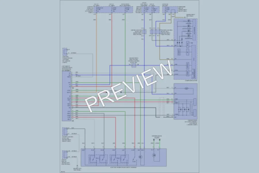 2008 Lexus LS600h Shift Interlock wiring diagram preview