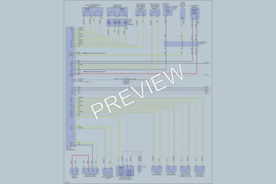 2008 Lexus LS600h Supplemental Restraints wiring diagram preview