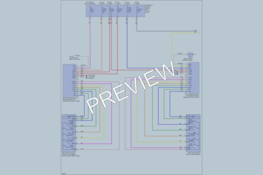 2008 Lexus LS600h Trunk Tailgate Fuel Door wiring diagram preview