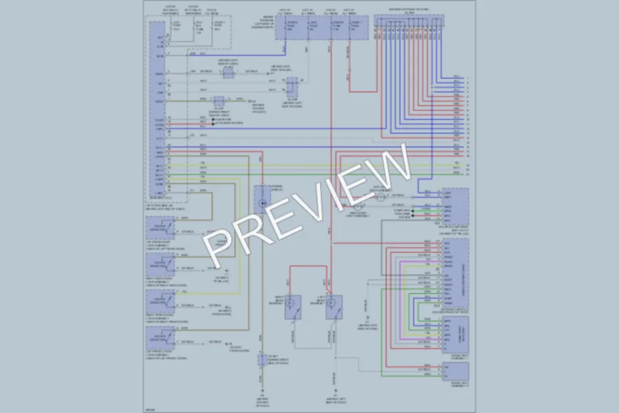 2008 Lexus LX570 Interior Lights wiring diagram preview