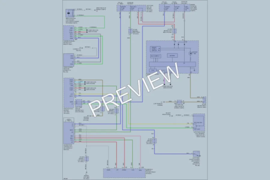 2008 Lexus LX570 Power Top Sunroof wiring diagram preview