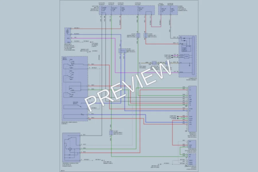 2008 Lexus LX570 Wiper Washer wiring diagram preview