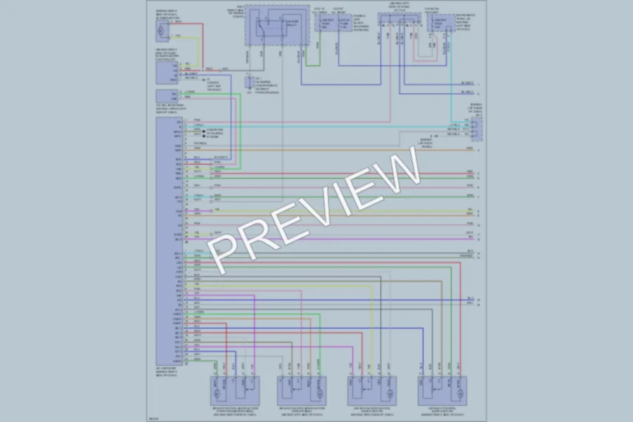 2008 Lexus RX350 Air Conditioning wiring diagram preview