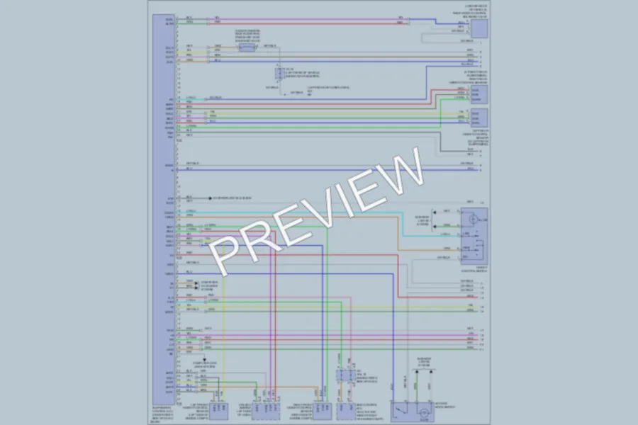 2008 Lexus RX350 Electronic Suspension wiring diagram preview