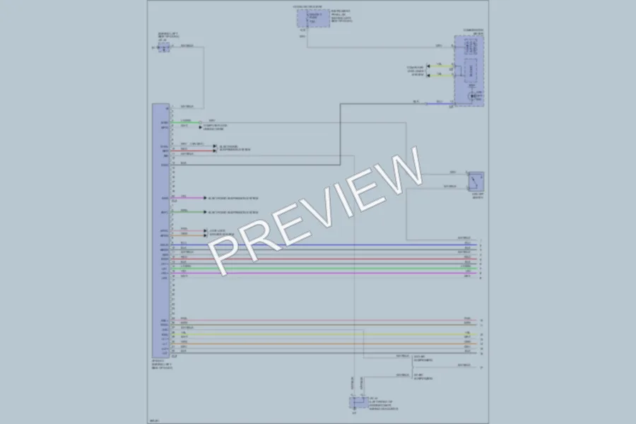 2008 Lexus RX350 Headlights wiring diagram preview