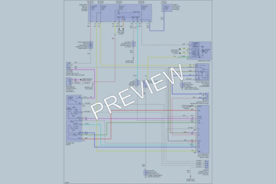 2008 Lexus RX350 Wiper Washer wiring diagram preview