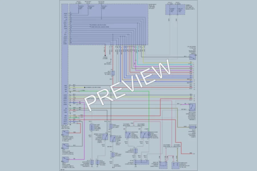 2008 Lexus RX400h Anti Theft wiring diagram preview