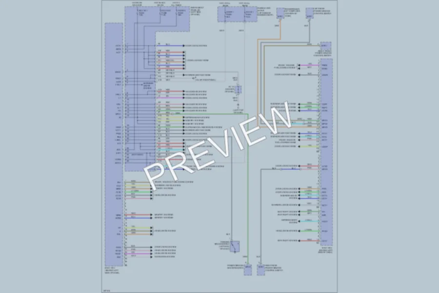 2008 Lexus RX400h Body Control Modules wiring diagram preview