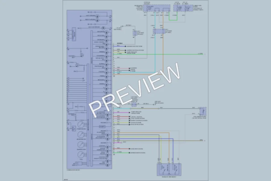 2008 Lexus RX400h Instrument Cluster wiring diagram preview