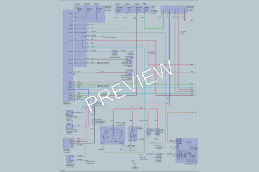 2008 Lexus RX400h Interior Lights wiring diagram preview