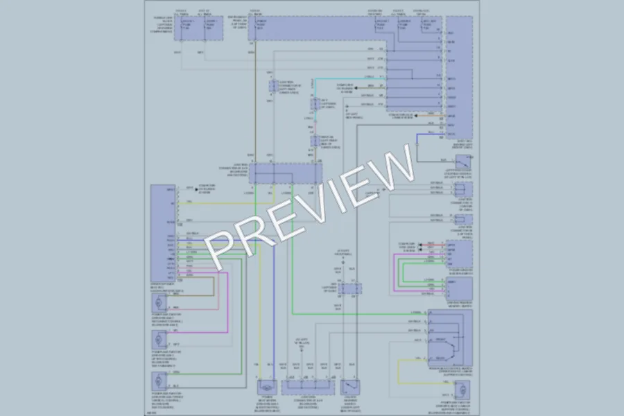 2008 Lexus RX400h Memory Systems wiring diagram preview