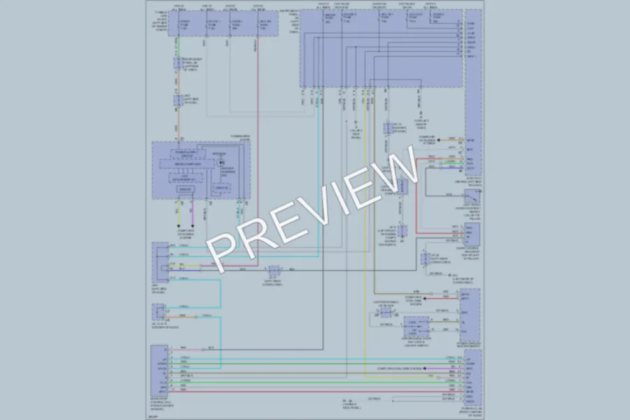 2008 Lexus RX400h Power Top Sunroof wiring diagram preview